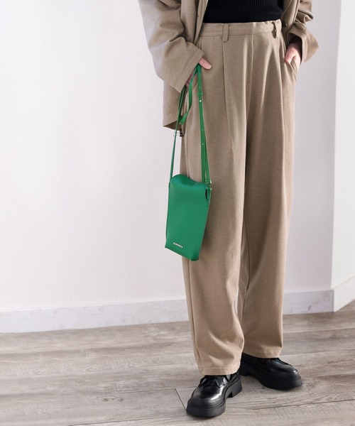 classicalelf（クラシカルエルフ）の「セットアップが楽しめる！ゆったりテーパードパンツ（スラックス・レディース・チャコールグレー/ブラウン/モカ/ライトベージュ・SMALL/MEDIUM/LARGE/X-LARGE）」の11枚目の写真