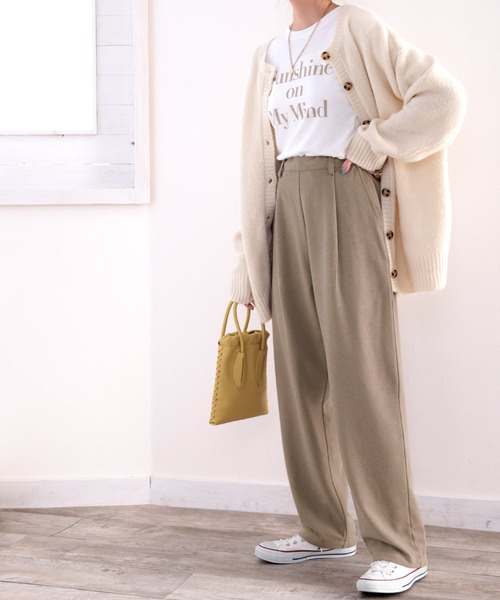 セール】セットアップが楽しめる！ゆったりテーパードパンツ