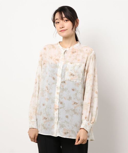 RETRO GIRL（レトロガール）の「柄BIGシアーシャツ（シャツ/ブラウス・レディース・グリーン系その他/ブルー系その他/アニマル・FREE）」の8枚目の写真