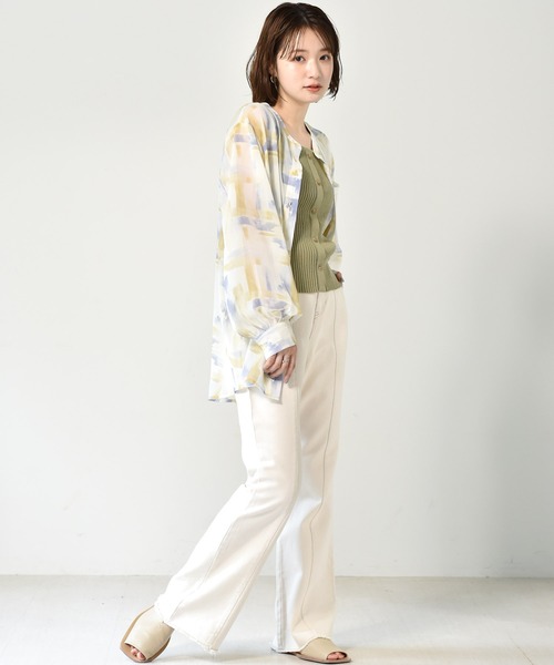 RETRO GIRL（レトロガール）の「柄BIGシアーシャツ（シャツ/ブラウス・レディース・グリーン系その他/ブルー系その他/アニマル・FREE）」の18枚目の写真