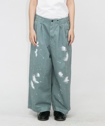 my beautiful landlet | 【my beautiful landlet】 chino tuck wide pants / paint(チノパンツ)