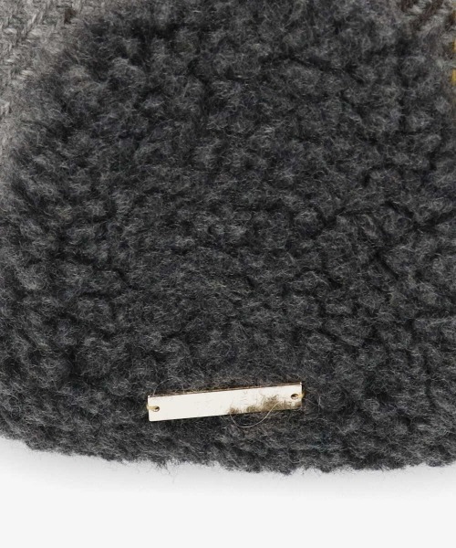 kaorinomori(カオリノモリ)の「カオリノモリ ラミーンベレー(ハンチング/ベレー帽・レディース・ホワイト/グレー・M/57.5cm)」の8枚目の写真