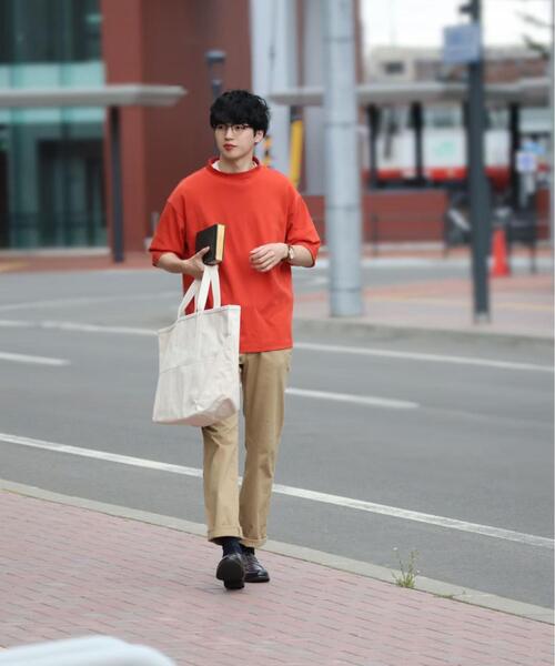 green label relaxing by 風早ゆうた（グリーンレーベルリラクシングバイカゼハヤユウタ）の「＜風早ゆうた（WEARISTA）×green label relaxing＞クリア モックネック 5分袖 Tシャツ カットソー（Tシャツ/カットソー・メンズ・ホワイト/ブラウン/ターコイズブルー・MEDIUM/LARGE）」の12枚目の写真