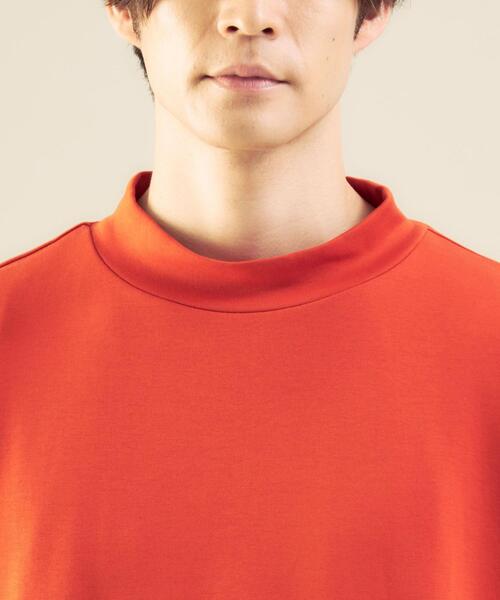 green label relaxing by 風早ゆうた（グリーンレーベルリラクシングバイカゼハヤユウタ）の「＜風早ゆうた（WEARISTA）×green label relaxing＞クリア モックネック 5分袖 Tシャツ カットソー（Tシャツ/カットソー・メンズ・ホワイト/ブラウン/ターコイズブルー・MEDIUM/LARGE）」の11枚目の写真