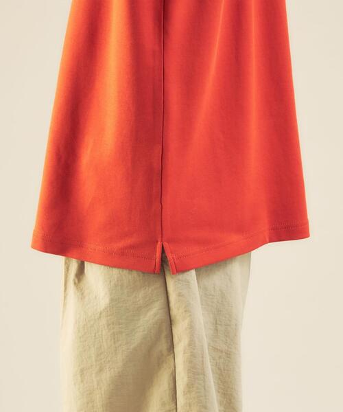 green label relaxing by 風早ゆうた（グリーンレーベルリラクシングバイカゼハヤユウタ）の「＜風早ゆうた（WEARISTA）×green label relaxing＞クリア モックネック 5分袖 Tシャツ カットソー（Tシャツ/カットソー・メンズ・ターコイズブルー/ホワイト/ブラウン・LARGE/MEDIUM）」の15枚目の写真