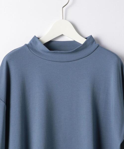 green label relaxing by 風早ゆうた（グリーンレーベルリラクシングバイカゼハヤユウタ）の「＜風早ゆうた（WEARISTA）×green label relaxing＞クリア モックネック 5分袖 Tシャツ カットソー（Tシャツ/カットソー・メンズ・ターコイズブルー/ホワイト/ブラウン・LARGE/MEDIUM）」の20枚目の写真