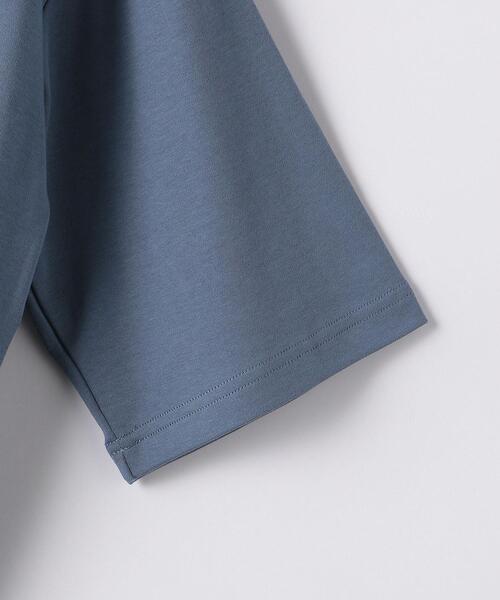 green label relaxing by 風早ゆうた（グリーンレーベルリラクシングバイカゼハヤユウタ）の「＜風早ゆうた（WEARISTA）×green label relaxing＞クリア モックネック 5分袖 Tシャツ カットソー（Tシャツ/カットソー・メンズ・ターコイズブルー/ホワイト/ブラウン・LARGE/MEDIUM）」の9枚目の写真