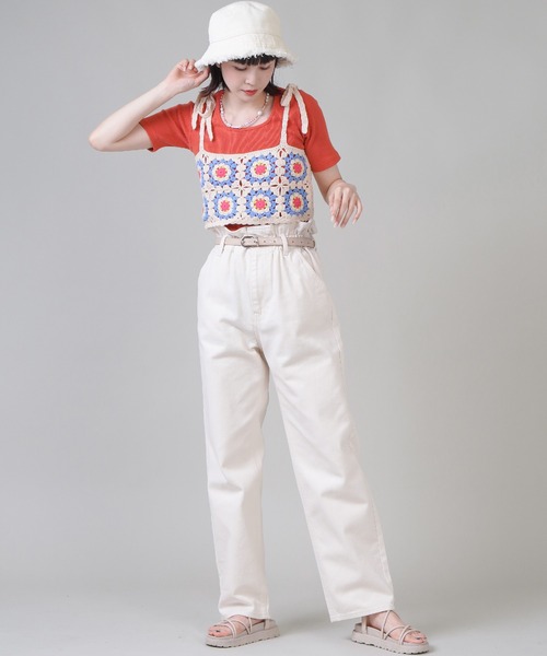 SPINNS（スピンズ）の「フラワーデザイン クロシェ編みビスチェ（ベスト・レディース・A/B/C/D・ONESIZE）」の9枚目の写真