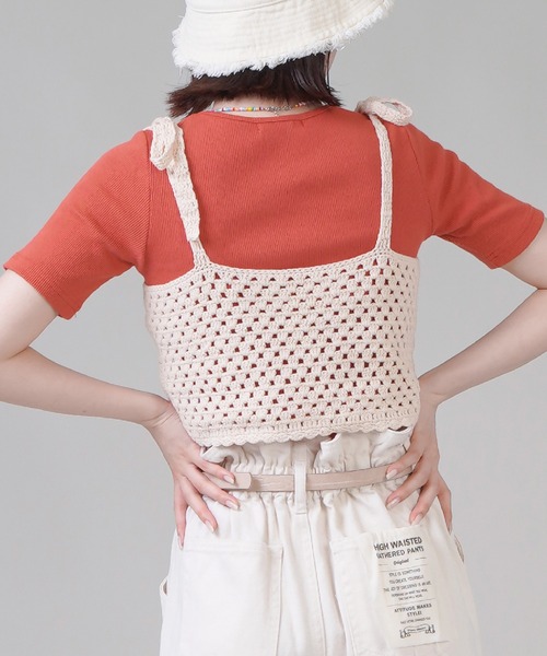 SPINNS（スピンズ）の「フラワーデザイン クロシェ編みビスチェ（ベスト・レディース・A/B/C/D・ONESIZE）」の12枚目の写真