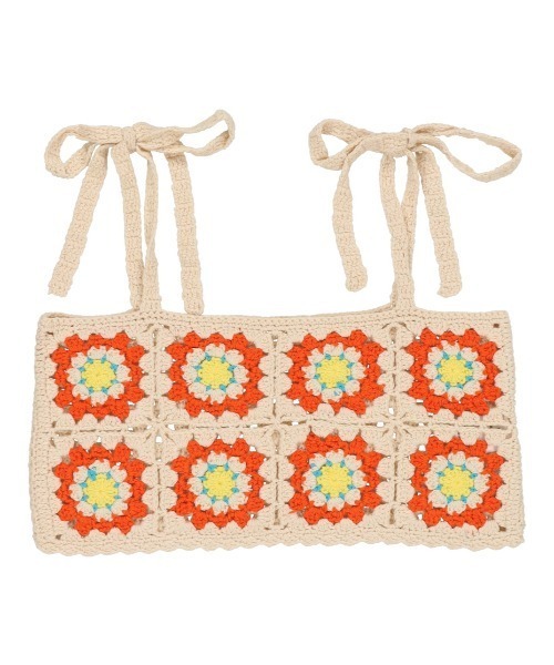 SPINNS（スピンズ）の「フラワーデザイン クロシェ編みビスチェ（ベスト・レディース・A/B/C/D・ONESIZE）」の22枚目の写真
