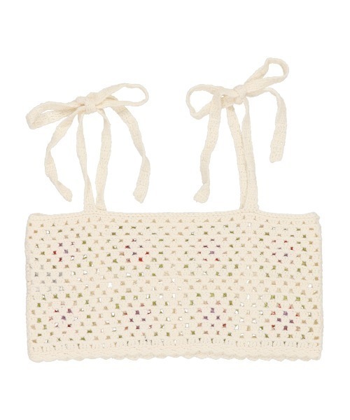 SPINNS（スピンズ）の「フラワーデザイン クロシェ編みビスチェ（ベスト・レディース・A/B/C/D・ONESIZE）」の19枚目の写真