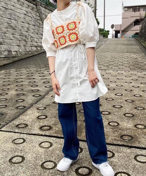 SPINNS（スピンズ）の「フラワーデザイン クロシェ編みビスチェ（ベスト・レディース・A/B/C/D・ONESIZE）」の15枚目の写真