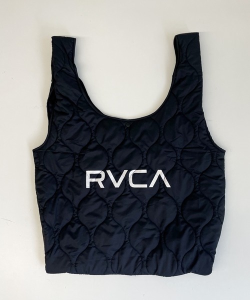 CANAL JEAN(キャナルジーン)の「RVCA(ルーカ) キルティングショッパー/BB042-966(エコバッグ/サブバッグ・レディース・ブラック/モスグリーン・ONE SIZE)」の9枚目の写真