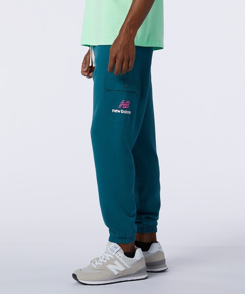 NEW BALANCE(ニューバランス)の「NB Athletics Clash スウェットパンツ(スウェットパンツ・メンズ・ネイビー/グリーン・SMALL/MEDIUM/LARGE/X-LARGE)」の12枚目の写真
