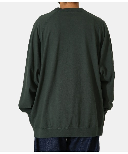 GOLD（ゴールド）の「GOLD / ゴールド：PEACH BRUSHED COTTON RAGLAN L/S TEE：21B-GL68804[MUS]（Tシャツ/カットソー・メンズ・ブラック/グリーン/ブラウン・SMALL/MEDIUM/LARGE）」の22枚目の写真