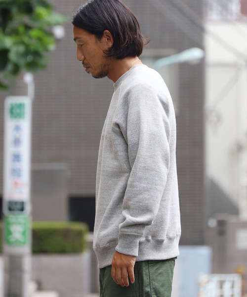 orSlow(オアスロウ)の「orSlow/オアスロウ USMC PRINT LOOPWHEEL CREWNECK SWEAT ロングスリーブ スウェットトレーナー(スウェット・メンズ・ヘザーグレー・3/4/2)」の17枚目の写真