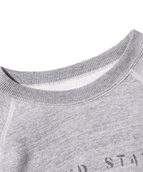 orSlow(オアスロウ)の「orSlow/オアスロウ USMC PRINT LOOPWHEEL CREWNECK SWEAT ロングスリーブ スウェットトレーナー(スウェット・メンズ・ヘザーグレー・3/4/2)」の2枚目の写真