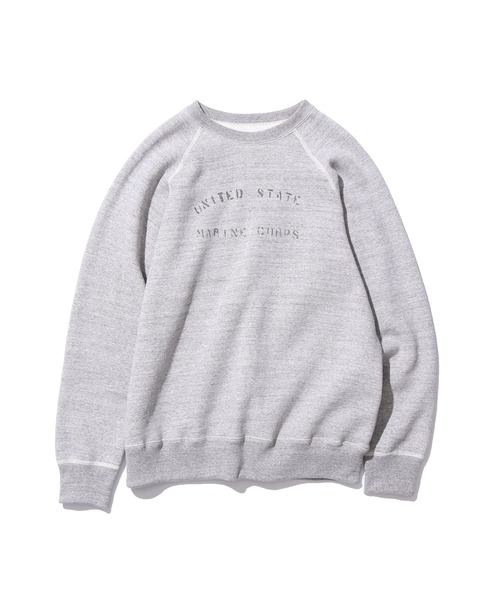 orSlow(オアスロウ)の「orSlow/オアスロウ USMC PRINT LOOPWHEEL CREWNECK SWEAT ロングスリーブ スウェットトレーナー(スウェット・メンズ・ヘザーグレー・3/4/2)」の7枚目の写真