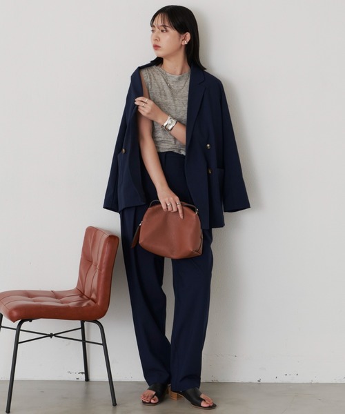 Aunt Marie's（アントマリーズ）の「テーラードジャケット　/ set up(別売)（テーラードジャケット・レディース・ブラック/ネイビー・FREE）」の9枚目の写真