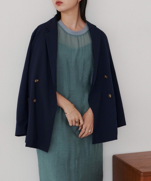 Aunt Marie's（アントマリーズ）の「テーラードジャケット　/ set up(別売)（テーラードジャケット・レディース・ブラック/ネイビー・FREE）」の11枚目の写真