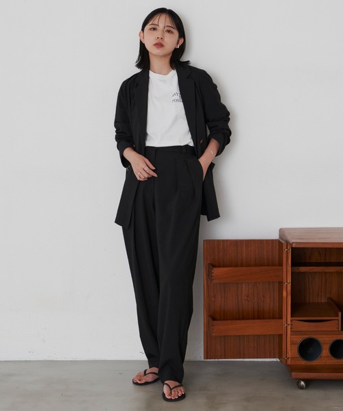 Aunt Marie's（アントマリーズ）の「テーラードジャケット　/ set up(別売)（テーラードジャケット・レディース・ブラック/ネイビー・FREE）」の21枚目の写真