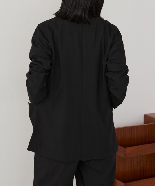 Aunt Marie's（アントマリーズ）の「テーラードジャケット　/ set up(別売)（テーラードジャケット・レディース・ブラック/ネイビー・FREE）」の15枚目の写真