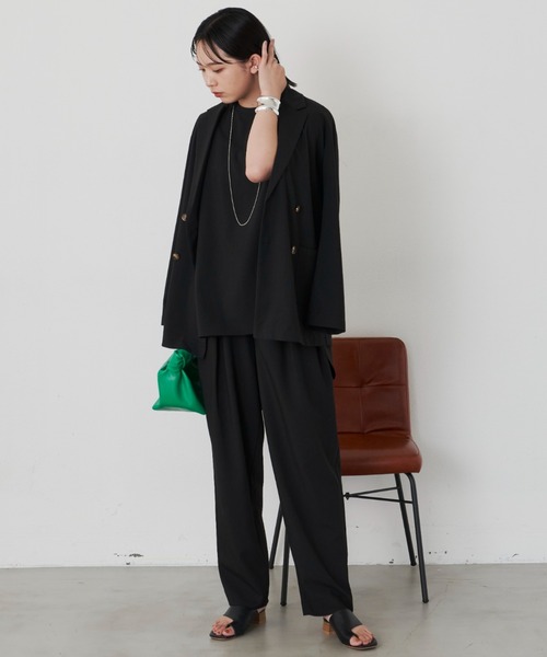 Aunt Marie's（アントマリーズ）の「テーラードジャケット　/ set up(別売)（テーラードジャケット・レディース・ブラック/ネイビー・FREE）」の5枚目の写真