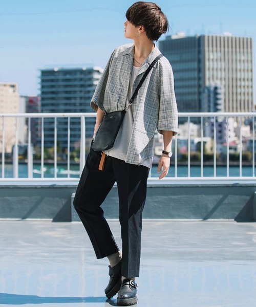 LIDNM（リドム）の「TAPERED ANKLE SLACKS（スラックス・メンズ・ライトグレー/ブラック・SMALL/MEDIUM）」の15枚目の写真