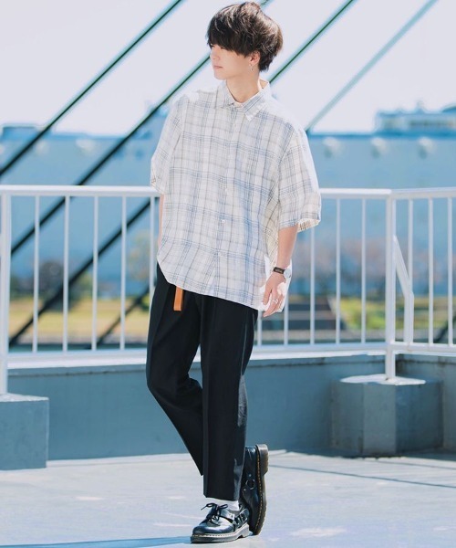 LIDNM（リドム）の「TAPERED ANKLE SLACKS（スラックス・メンズ・ライトグレー/ブラック・SMALL/MEDIUM）」の16枚目の写真