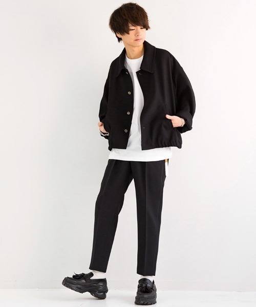 LIDNM（リドム）の「TAPERED ANKLE SLACKS（スラックス・メンズ・ライトグレー/ブラック・SMALL/MEDIUM）」の18枚目の写真