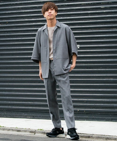 LIDNM（リドム）の「TAPERED ANKLE SLACKS（スラックス・メンズ・ライトグレー/ブラック・SMALL/MEDIUM）」の21枚目の写真