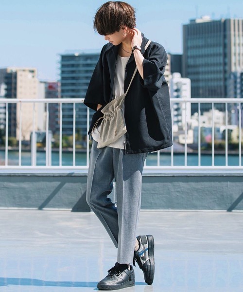 LIDNM（リドム）の「TAPERED ANKLE SLACKS（スラックス・メンズ・ライトグレー/ブラック・SMALL/MEDIUM）」の20枚目の写真