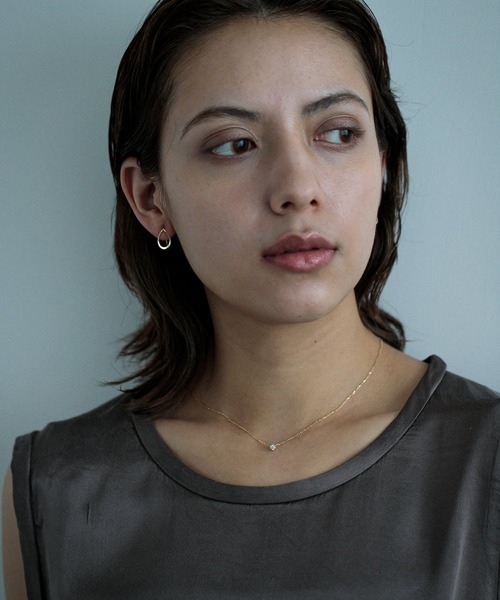 PAS TIERRA（パティエラ）の「[Ray] K10ティアーズフックピアス（ピアス（両耳用）・レディース・イエローゴールド・FREE）」の6枚目の写真