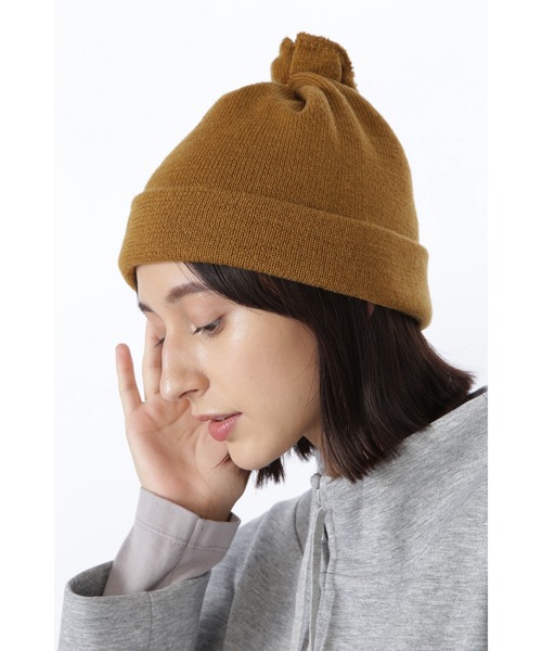 human woman（ヒューマンウーマン）の「◆２ＷＡＹニット帽＆ネックウォーマー（ネックウォーマー/スヌード・レディース・ブラック/ベージュ系その他・FREE）」の7枚目の写真