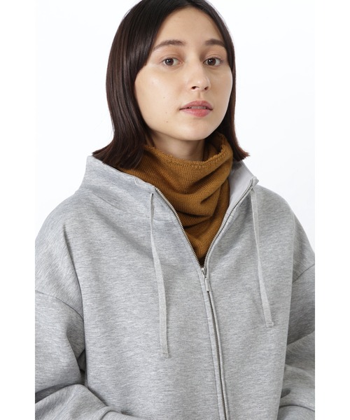 human woman（ヒューマンウーマン）の「◆２ＷＡＹニット帽＆ネックウォーマー（ネックウォーマー/スヌード・レディース・ブラック/ベージュ系その他・FREE）」の6枚目の写真