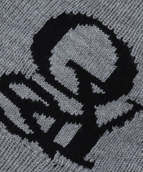 OY(オーワイ)の「『OY/オーワイ』OVERLAP LOGO BEANIE/オーバーラップ ロゴ ビーニー ニットキャップ(ニットキャップ/ビーニー・メンズ・ブラック/グレー・FREE)」の14枚目の写真