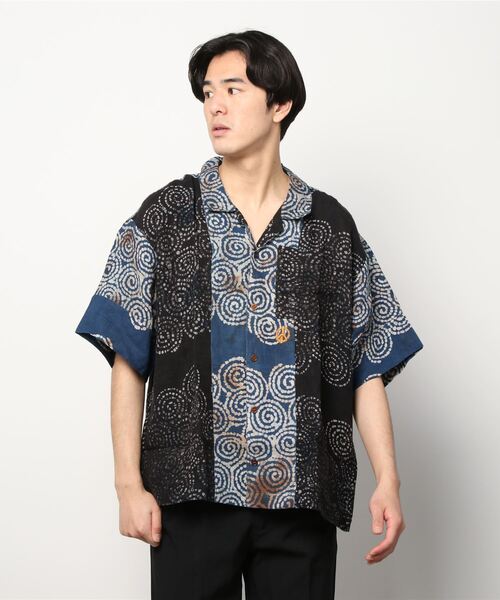 Story mfg.（ストーリーエムエフジー）の「【STORY MFG.】ストーリー・エムエフジー Greetings Shirts（シャツ/ブラウス・メンズ・ブルー系その他/ホワイト/ブラウン・X-LARGE/X-SMALL/MEDIUM）」の3枚目の写真