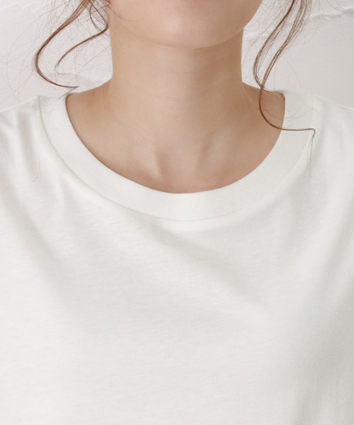 EDWIN(エドウィン)の「C-17 シーセブンティーン ビッグシルエット スリット ロングスリーブTシャツ(Tシャツ/カットソー・レディース・ホワイト・L/M)」の2枚目の写真