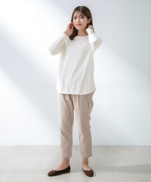 Honeys（ハニーズ）の「チュニックＴシャツ（その他トップス・レディース・ベージュ/ダークカーキ/オフホワイト/ブラック・LL/L/S/M）」の14枚目の写真