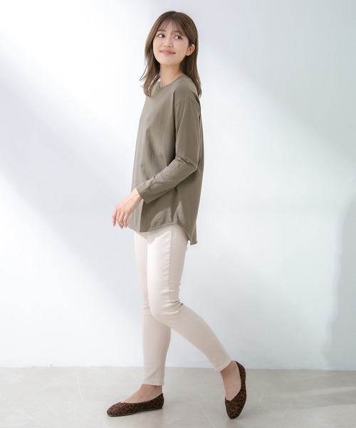 Honeys（ハニーズ）の「チュニックＴシャツ（その他トップス・レディース・ベージュ/ダークカーキ/オフホワイト/ブラック・LL/L/S/M）」の18枚目の写真