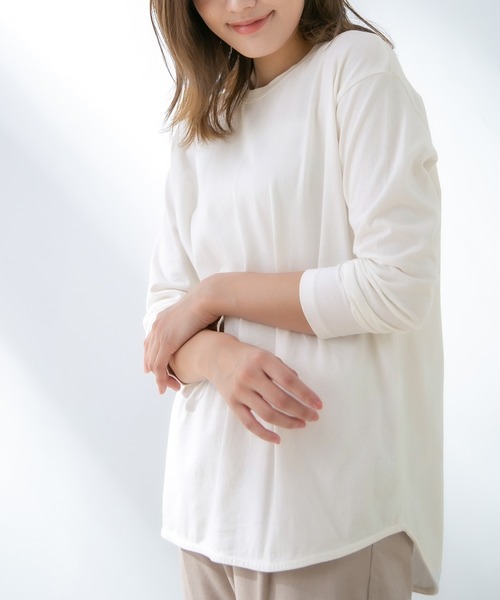 Honeys（ハニーズ）の「チュニックＴシャツ（その他トップス・レディース・ベージュ/ダークカーキ/オフホワイト/ブラック・LL/L/S/M）」の12枚目の写真