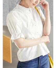 Areeam | どこへでも行けるﾚｰｽ襟ﾌﾞﾗｳｽ(シャツ/ブラウス)