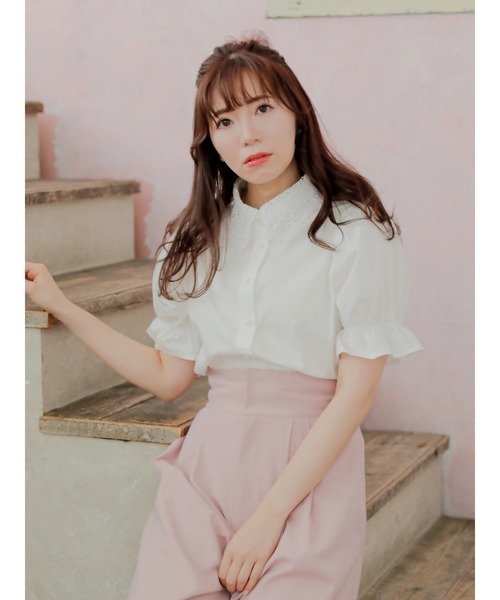 Areeam（アリーム）の「どこへでも行けるレース襟ブラウス（シャツ/ブラウス・レディース・オフホワイト・FREE）」の5枚目の写真