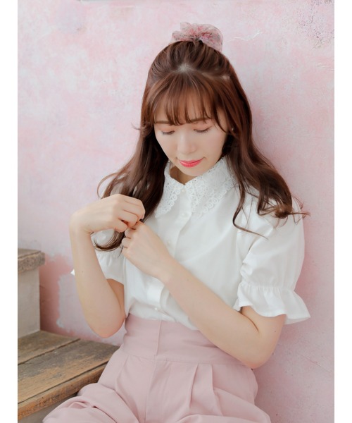 Areeam（アリーム）の「どこへでも行けるレース襟ブラウス（シャツ/ブラウス・レディース・オフホワイト・FREE）」の9枚目の写真