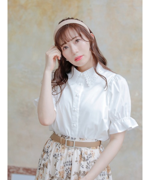 Areeam（アリーム）の「どこへでも行けるレース襟ブラウス（シャツ/ブラウス・レディース・オフホワイト・FREE）」の11枚目の写真