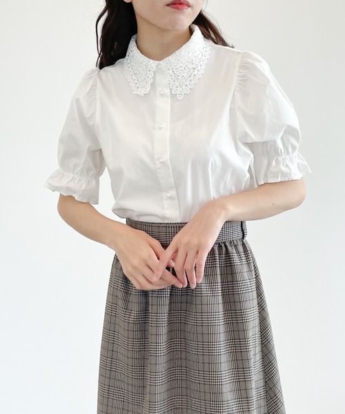 Areeam（アリーム）の「どこへでも行けるレース襟ブラウス（シャツ/ブラウス・レディース・オフホワイト・FREE）」の17枚目の写真