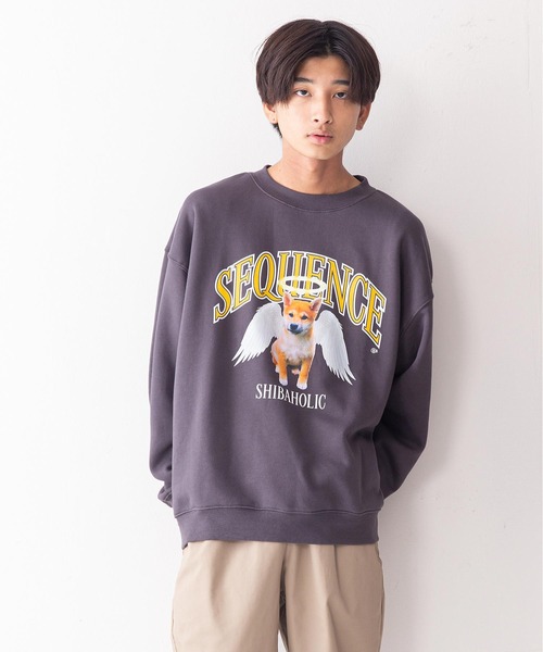 B ONE SOUL(ビーワンソウル)の「【B ONE SOUL/ビーワンソウル】柴犬エンジェルクルーネックスウェット(スウェット・メンズ・チャコールグレー/オフホワイト/ネイビー・X-LARGE/LARGE/SMALL/MEDIUM)」の17枚目の写真