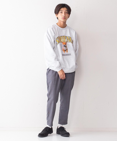 B ONE SOUL(ビーワンソウル)の「【B ONE SOUL/ビーワンソウル】柴犬エンジェルクルーネックスウェット(スウェット・メンズ・チャコールグレー/オフホワイト/ネイビー・X-LARGE/LARGE/SMALL/MEDIUM)」の5枚目の写真