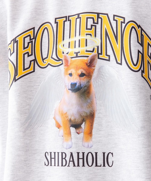 B ONE SOUL(ビーワンソウル)の「【B ONE SOUL/ビーワンソウル】柴犬エンジェルクルーネックスウェット(スウェット・メンズ・チャコールグレー/オフホワイト/ネイビー・X-LARGE/LARGE/SMALL/MEDIUM)」の9枚目の写真
