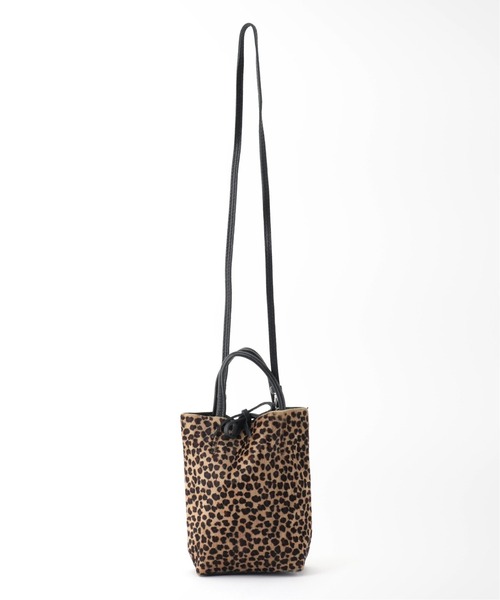 MARLON FIRENZE（マーロンフィレンツェ）の「【MARLON/マルロン】 SHOPPER MINI HALF PONY：バッグ◆（ショルダーバッグ・レディース・ブラック/キャメル/ベージュ・FREE）」の7枚目の写真